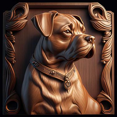 3D модель Собака-покровитель знаменитое животное (STL)